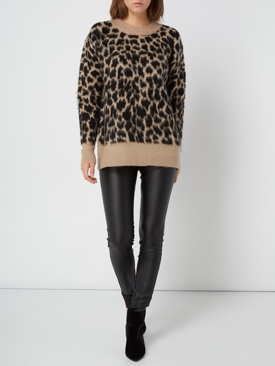 Kaffe Pullover mit Leopardenmuster  Black 1