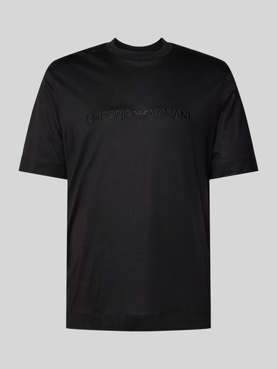 Emporio Armani T-Shirt mit Label-Stitching Black 2