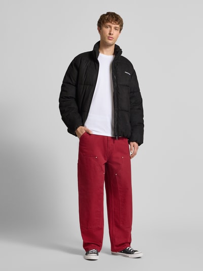 Pegador Kurtka pikowana o kroju regular fit z wyhaftowanym logo model ‘Sidan’ Czarny 1