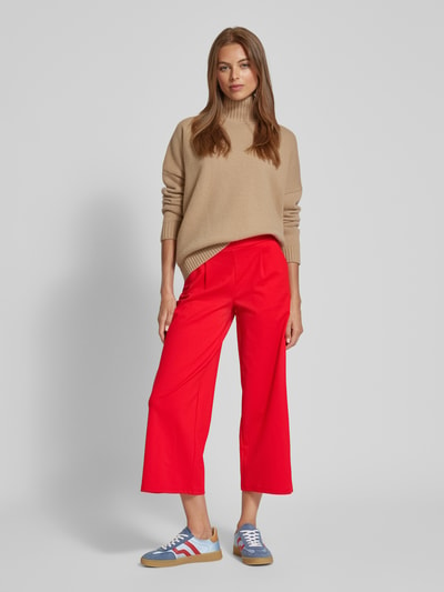 ICHI Culotte met elastische band, model 'Kate' Rood - 1