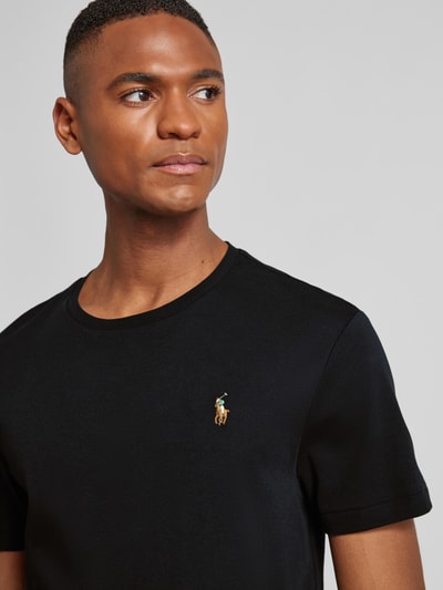 Polo Ralph Lauren T-shirt met labelstitching Zwart - 3