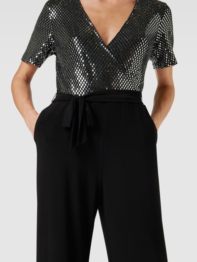 Apricot Jumpsuit in Wickel-Optik Modell 'PARTY' Black 3