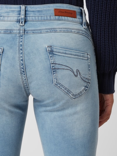 Blue Monkey Slim Fit Jeans mit Stretch-Anteil Modell 'Laura' Hellblau 3