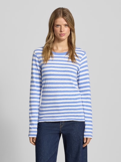 Marc O'Polo Denim Langarmshirt aus reiner Baumwolle Bleu 4