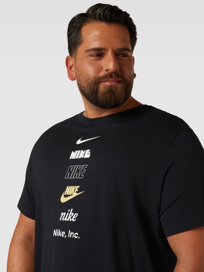 Nike T-Shirt mit Label-Motiv-Print Black 3