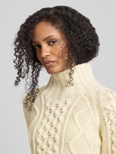 Filippa K Regular Fit Pullover aus reiner Wolle Ecru 3