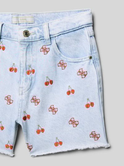 Guess Bermudas im 5-Pocket-Design mit Label-Detail Blau 2