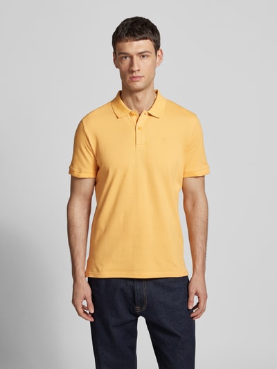 Tom Tailor Regular Fit Poloshirt aus Baumwoll-Piqué mit Logo-Stitching Apricot 4