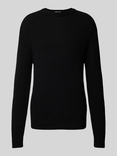 Forét Strickpullover mit Rundhalsausschnitt Modell 'CONE' Black 2