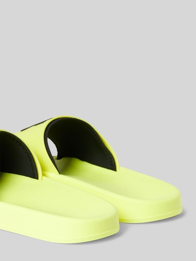 HUGO Slides mit Label-Print Modell 'Nil' Neon Gelb 2