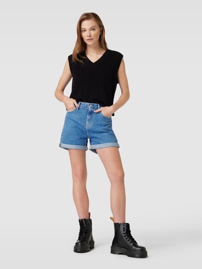 Calvin Klein Jeans Mom Fit Jeansshorts mit Eingrifftaschen Jeansblau 1