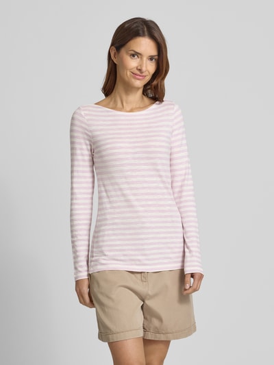 Marc O'Polo Regular Fit Langarmshirt aus reiner Baumwolle Lavender 4