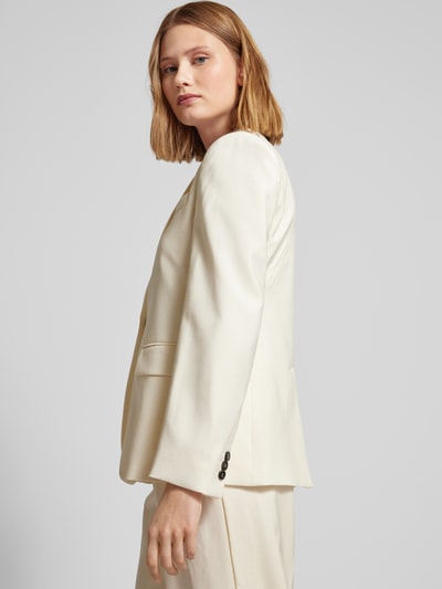 Weekend Max Mara Blazer met paspelzak op de borst, model 'LAMINE' Offwhite - 3