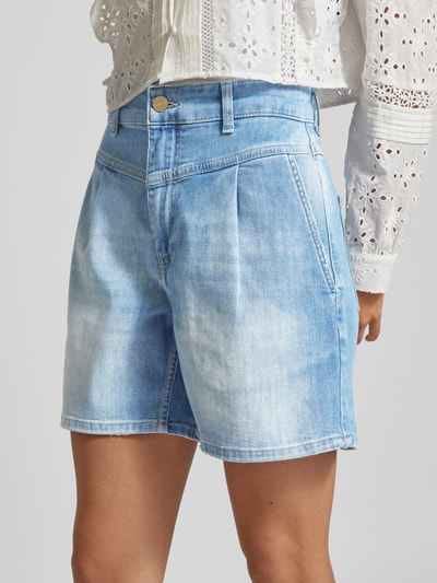 Rich & Royal Regular Fit Jeansshorts mit Bundfalten Jeansblau 3