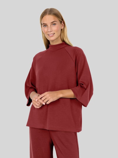 Soyaconcept Loose Fit Sweatshirt aus Modal-Mix Modell 'BANU' Bordeaux 3