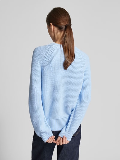 s.Oliver RED LABEL Comfort Fit Strickpullover mit Raglanärmeln Bleu 5