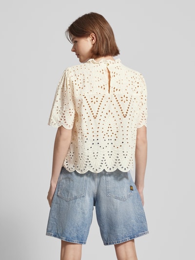 Only Blouse met broderie anglaise, model 'NYLA LIFE' Ecru - 5