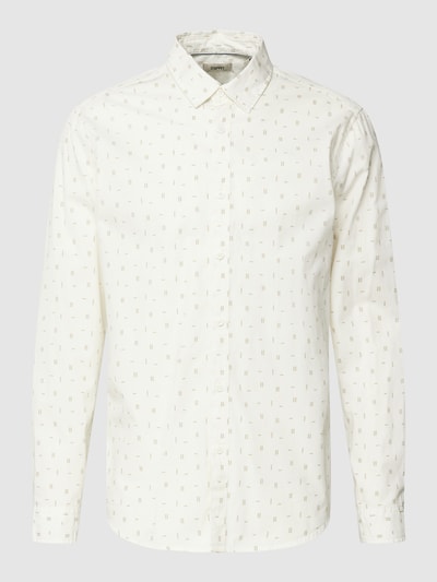 Esprit Slim fit vrijetijdsoverhemd met all-over motief, model 'SUS MINI' Offwhite - 2