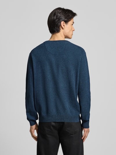 Tom Tailor Regular fit gebreide pullover van zuiver katoen Petrol - 5