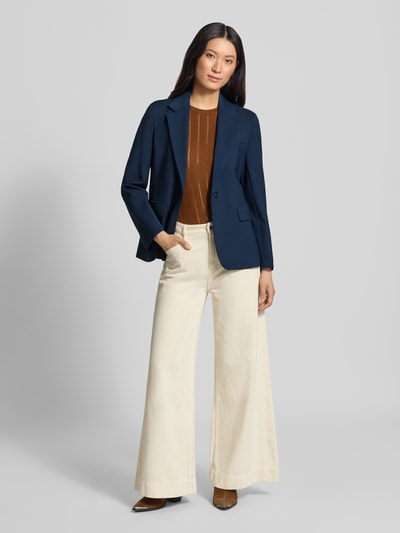 Weekend Max Mara Regular Fit Longblazer aus reiner Schurwolle Modell 'WKDLAMINE' Marine 1