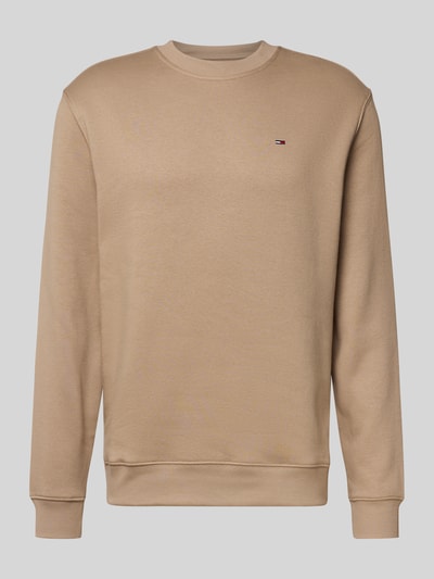 Tommy Jeans Regular Fit Sweatshirt aus Baumwoll-Mix Beige 2