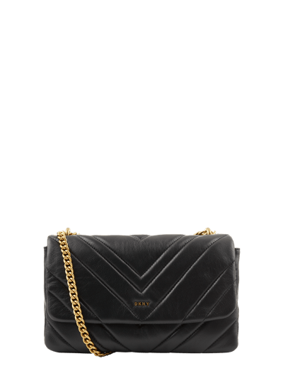 DKNY Crossbodytas van leer, model 'Vivian'  Zwart - 2