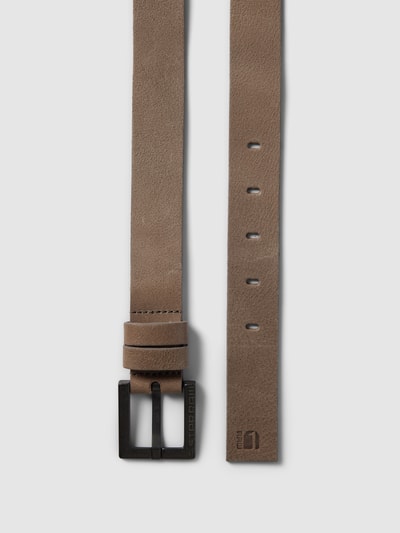 G-Star Raw Leren riem met doornsluiting, model 'New duko' Beige - 3