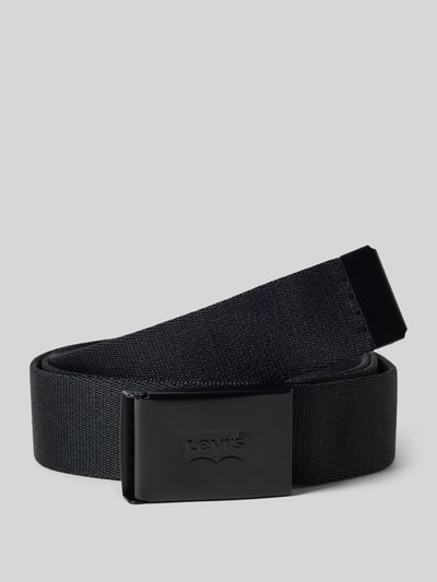 Levi's® Riem met kliksluiting, model 'TONAL BATWING' Zwart - 1