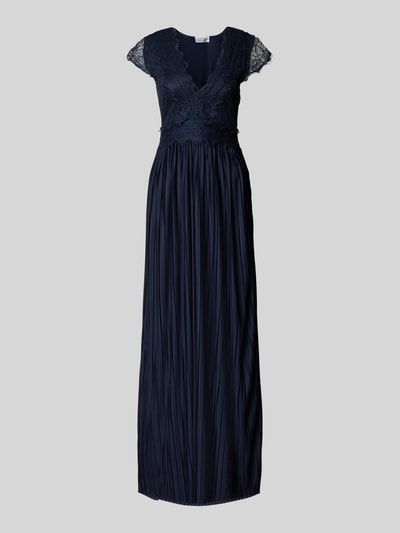 GUIDO MARIA KRETSCHMER WOMAN Avondjurk met etskanteffect, model 'Emelie' Marineblauw - 2