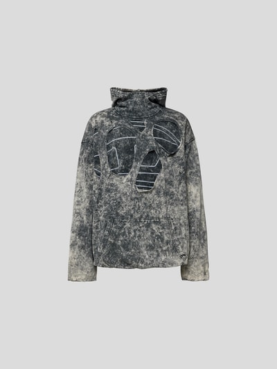 Diesel Oversized Hoodie im Destroyed-Look Dunkelgrau 2