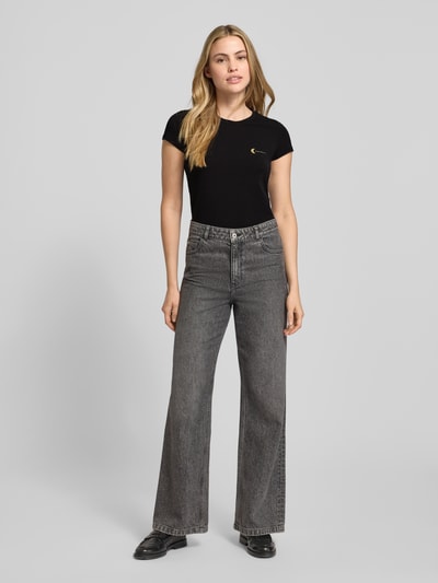 ARMANI EXCHANGE T-shirt met labelprint Zwart - 1