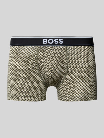 BOSS Bokserki z mieszanki bawełnianej Oliwkowy 1