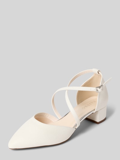Rainbow Club Pumps mit Kreuzriemen Modell 'Maike' Offwhite 1