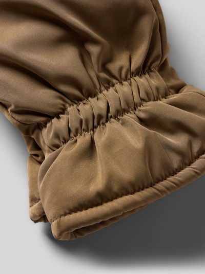 Loevenich Regular fit wanten met elastische details, model 'Regen' Camel - 2