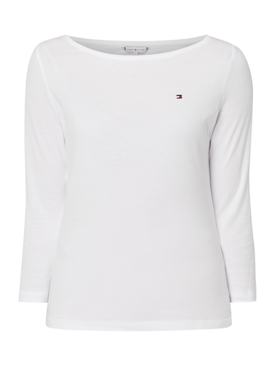 Tommy Hilfiger Shirt mit Logo-Stickerei Weiss 2