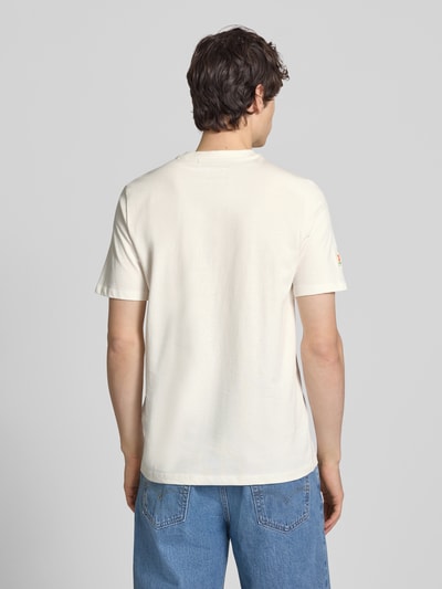 Blend T-shirt z przeszyciami model 'SUN ISLAND' Biały 5
