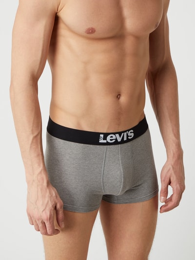 Levi's® Trunks mit Logo-Bund im 2er-Pack  Mittelgrau Melange 3