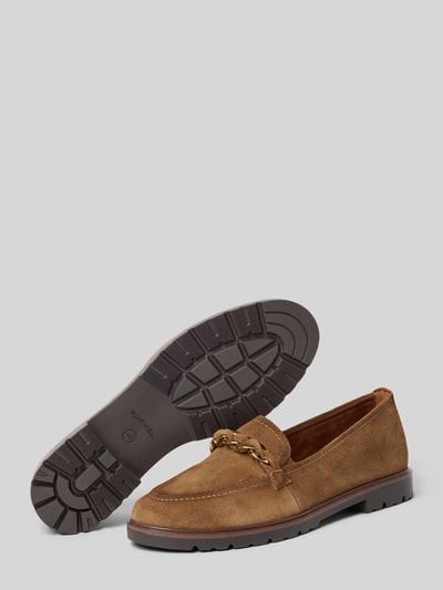 Tamaris Loafer aus echtem Rindsleder Camel 4