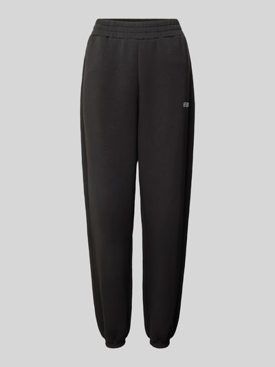 Guess Activewear Relaxed Fit Sweatpants mit Label-Print Modell 'CECILIA' Black 2