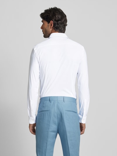 Jake*s Super Slim Fit Business-Hemd mit Knopfleiste Weiss 5