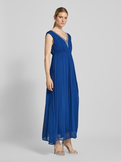 GUIDO MARIA KRETSCHMER WOMAN Abendkleid mit Zierstein- und Paillettenbesatz Modell 'Melissa' Dunkelblau 1