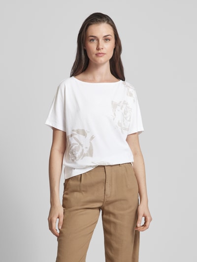 Esprit T-shirt met gebloemd motief Offwhite - 4