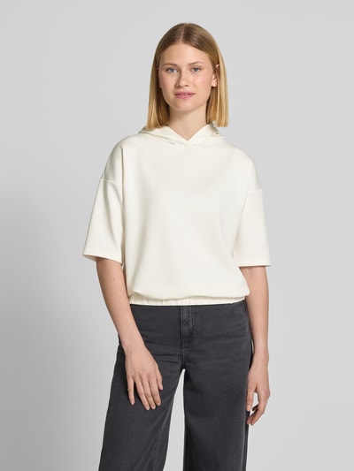 OPUS Sweatshirt mit Kapuze und 1/2-Arm Modell 'Gerta' Beige 4