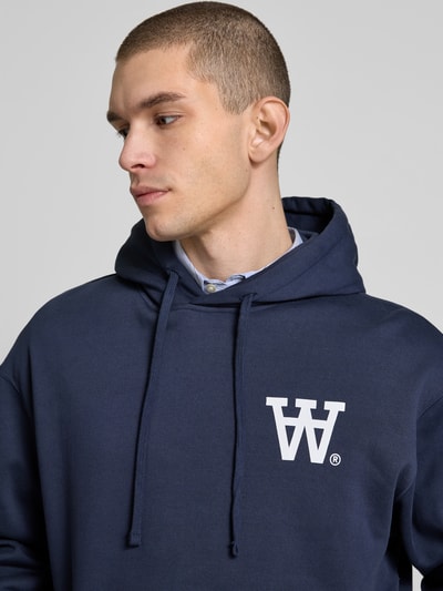 Wood Wood Oversized Hoodie aus Baumwolle Marine 3