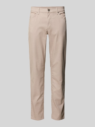 Brax Stoffhose mit Viskose-Anteil im 5-Pocket-Design Modell 'Cadiz' Kitt 2