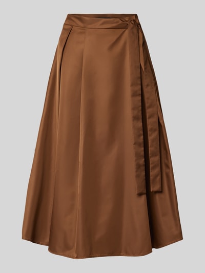 Weekend Max Mara Midirok met strikceintuur, model 'TEMA' Hazelnoot - 1