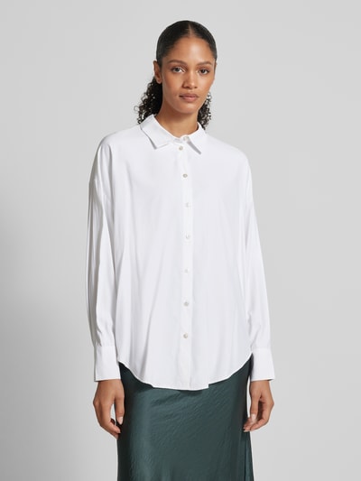 Vero Moda Oversize-Shirt mit langen Ärmeln Modell 'NORA' Weiss 4