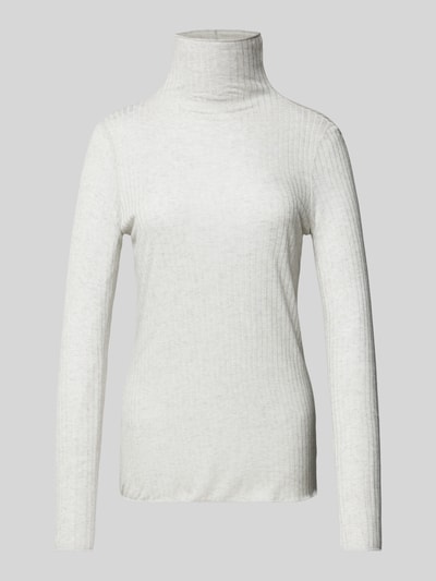 JAKE*S STUDIO WOMAN Longsleeve mit Strukturmuster Beige Melange 2