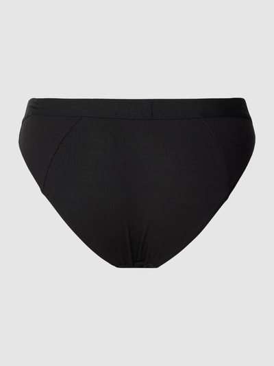 HUGO Slip met labeldetail, model 'RIB' Zwart - 3