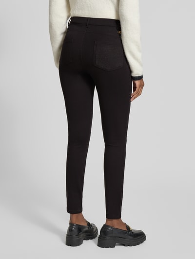 LIU JO SPORT Skinny Fit Jeans mit Eingrifftaschen Black 5
